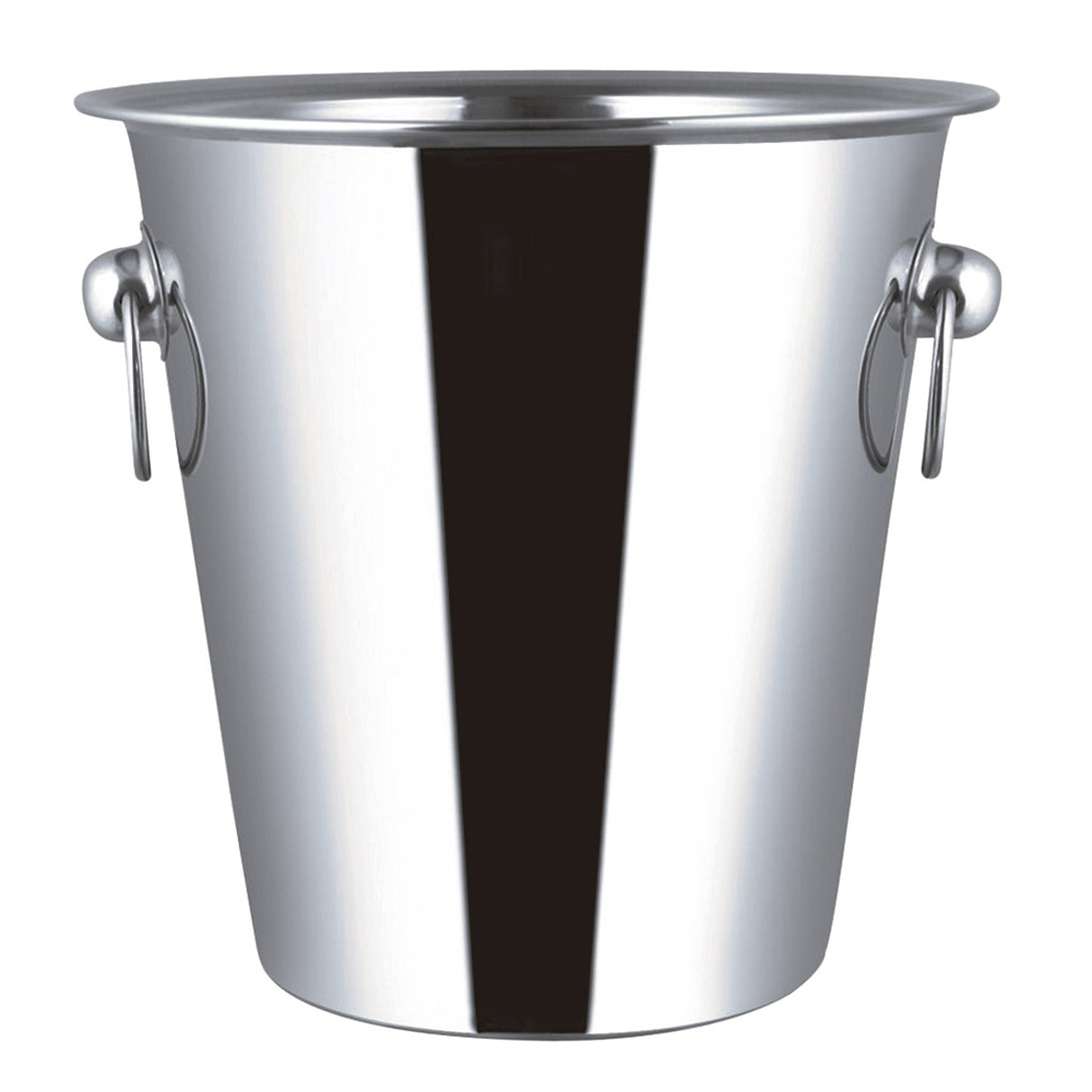 BALDE DE HIELO C�NICO ACERO INOXIDABLE - AROS 13 CMS.