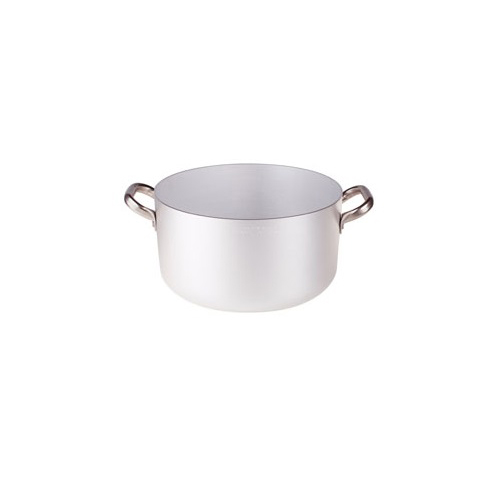 CACEROLA ALTA 2 ASAS MANGO BRONCE CON TAPA  28 CMS.