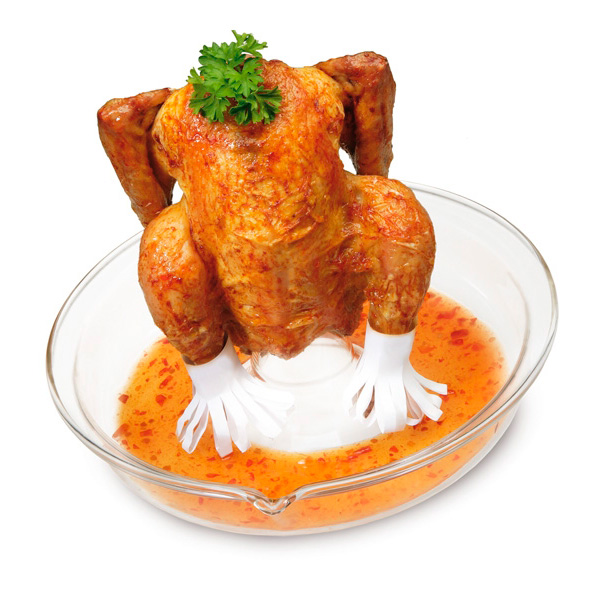 SOPORTE PARA COCINAR POLLO  - 24 CMS.