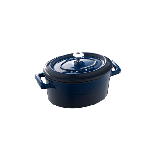 CACEROLA OVAL HIERRO AZUL  - 29 CMS.