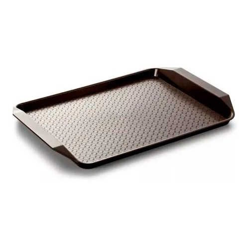 BANDEJA RECT P/SERVIR MARR�N 43 X 30 CMS.