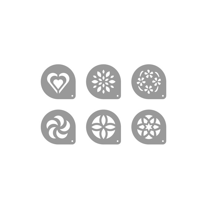 DECORADOR CAPUCCINO 6 PIEZAS