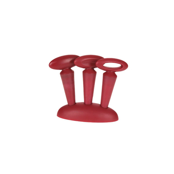SET 3 TAPONES P/VINO C/SOPORTE