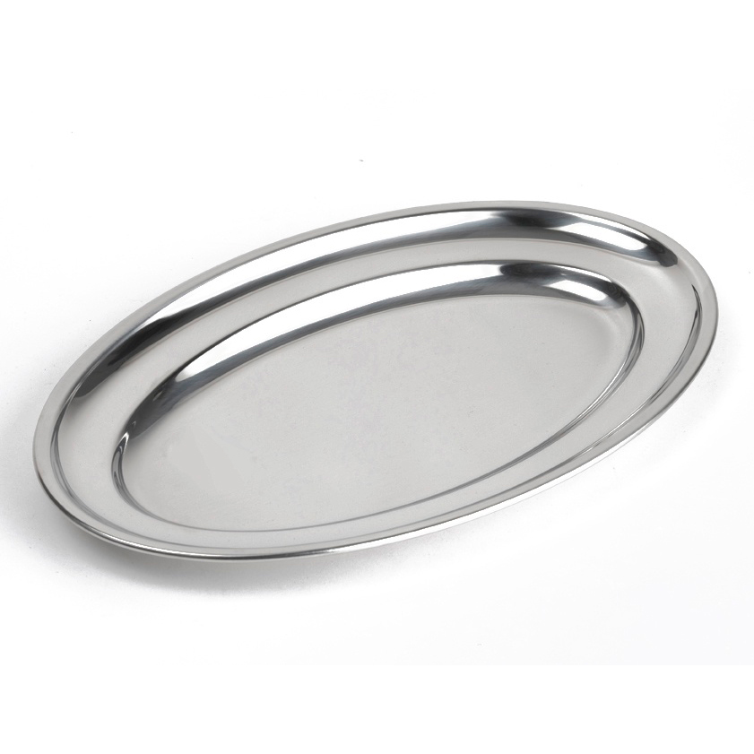 FUENTE OVAL ACERO INOXIDABLE 35 CM