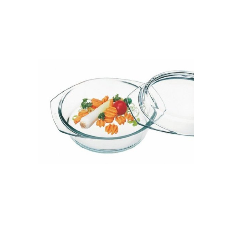 CACEROLA REDONDA CON TAPA DOBLE 18.2 x 5.6 CMS.