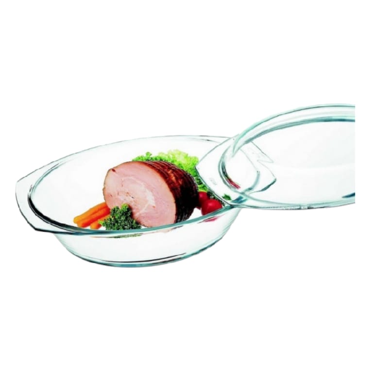 CACEROLA OVAL CON TAPA  34 x 21.3 x 9 CMS.