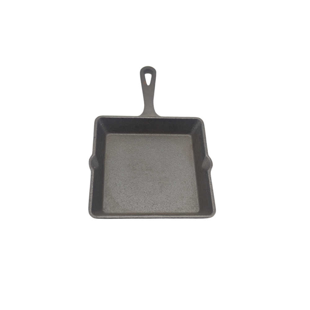 SARTEN CUADRADO 14.5X14.5X2.25 CM HIERRO FUNDIDO