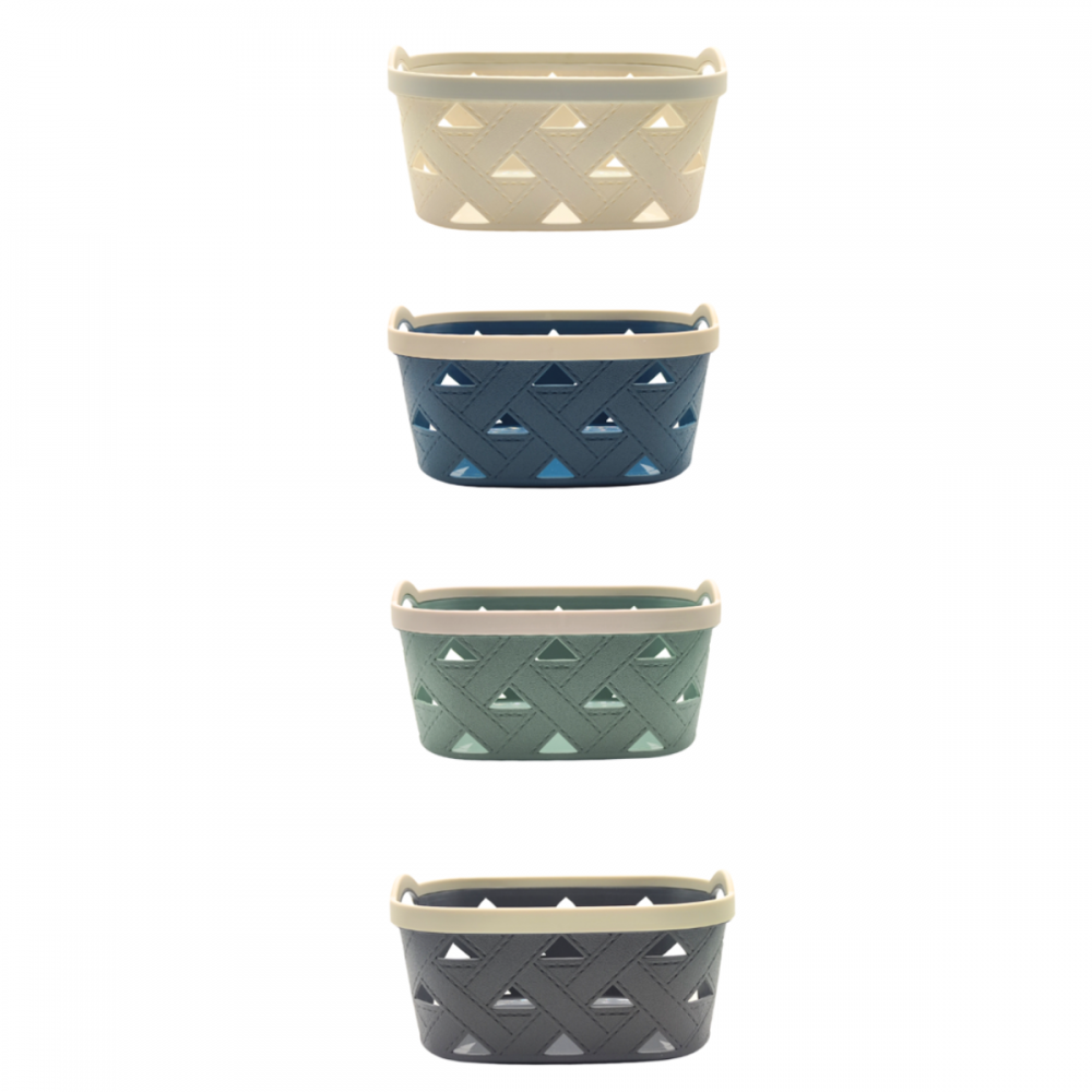 CESTA ESTAMPADA SIMIL CUERO 23 LTS