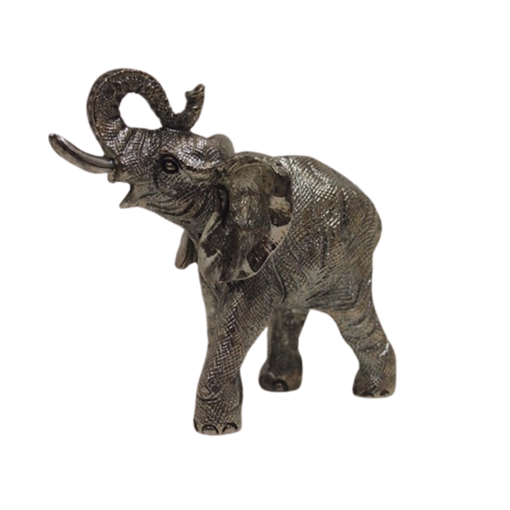 ELEFANTE MEDIANO PLATINA 12 CMS.
