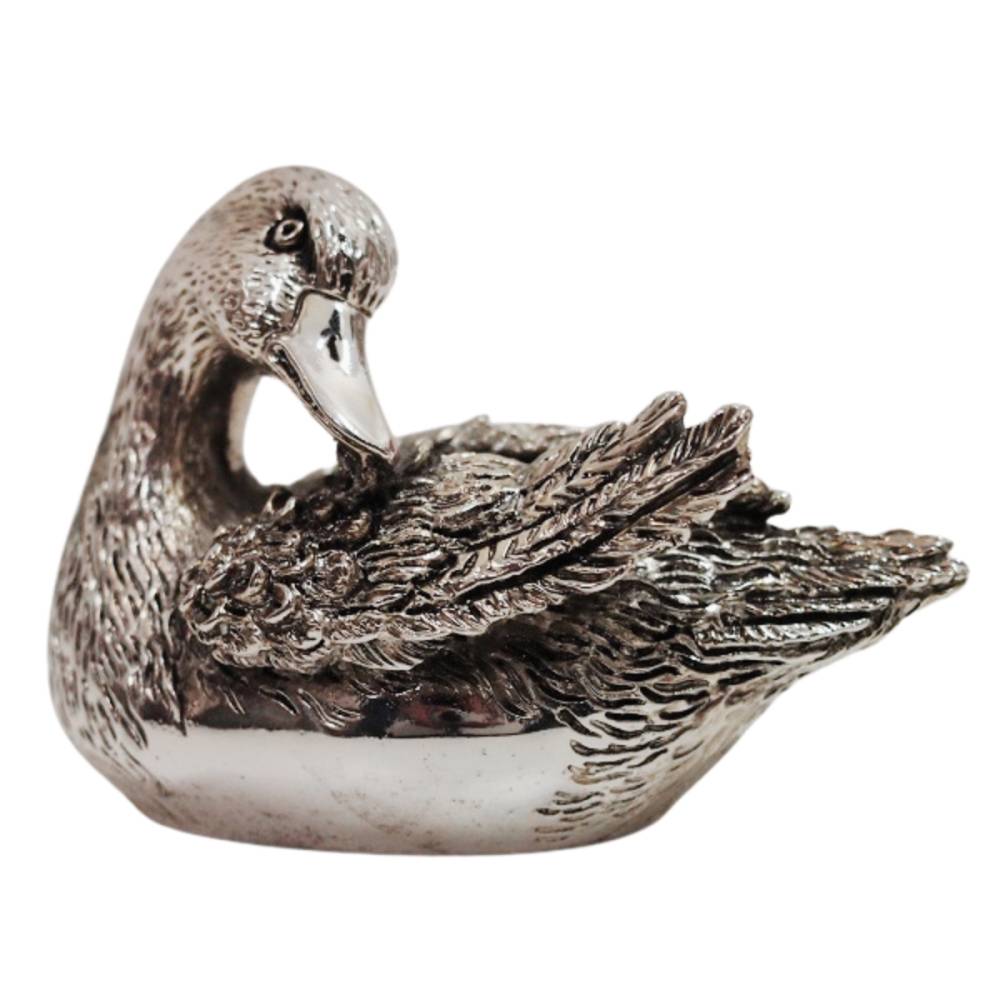 PATO NADANDO  - PLATINA � 10 CMS.