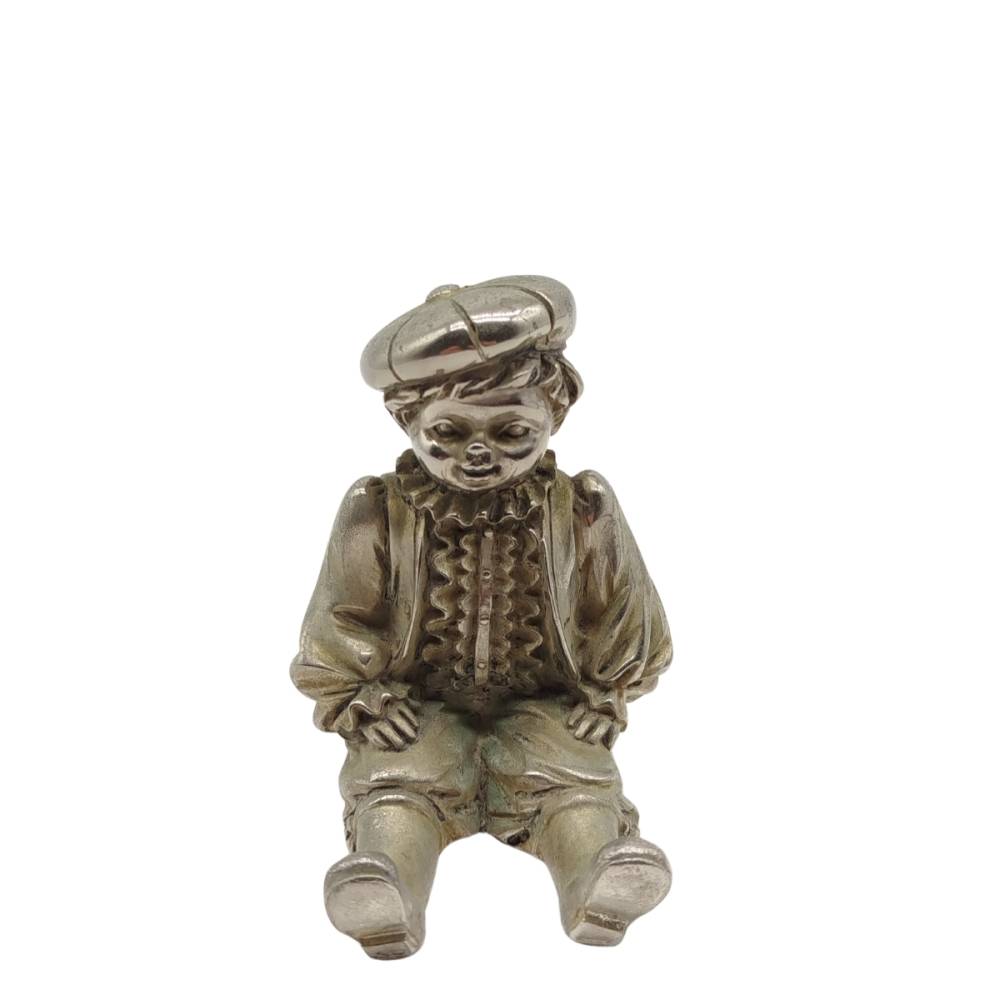 NI�O SENTADO PLATINA 15 CMS.