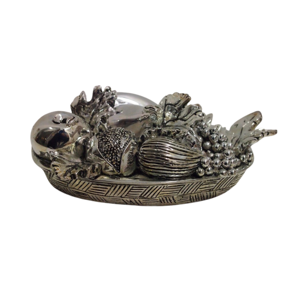 FUENTE CON FRUTAS  PLATINA 20 x 12 CMS.