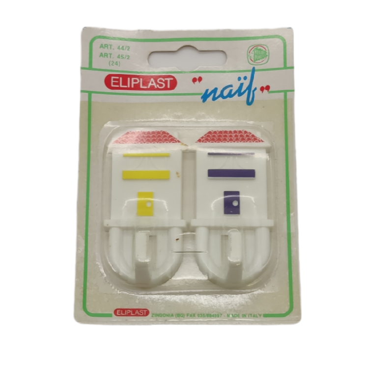 PERCHA CASA CON BALCON  - BLISTER 2 UNIDADES