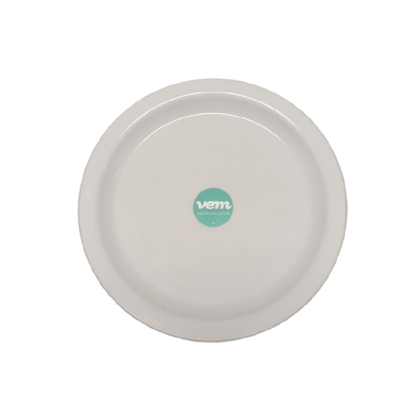 PLATO POSTRE ELEGANCE 19 CMS. BLANCO