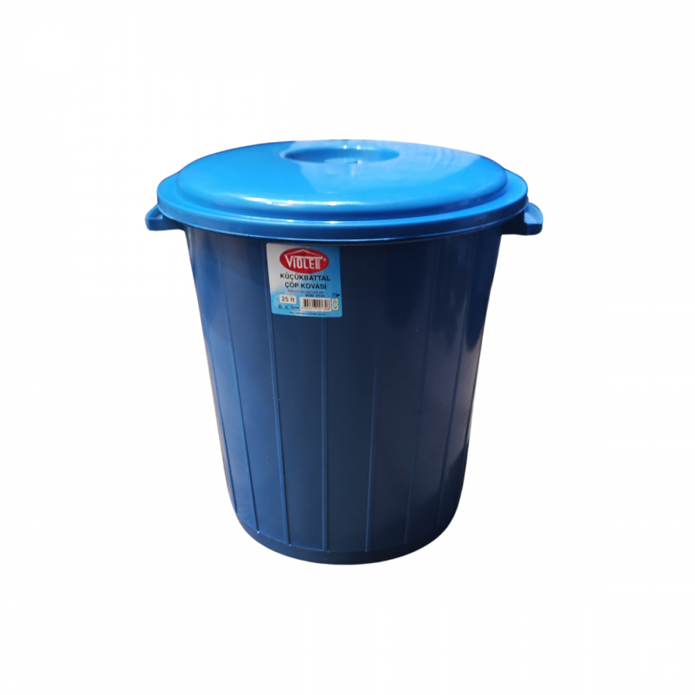 TACHO BASURA C/TAPA 25 LTS AZUL