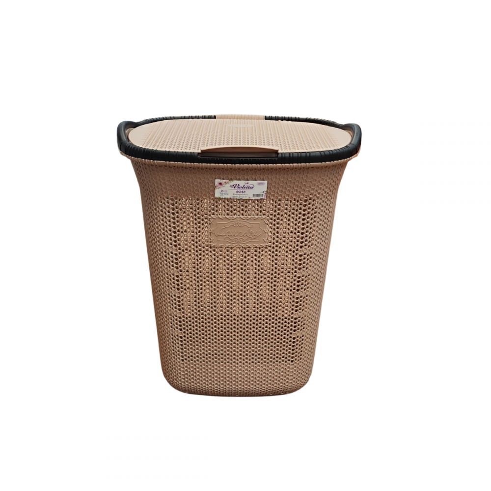 CESTO ROPA CAPUCHINO SIMIL RATTAN 65 LTS