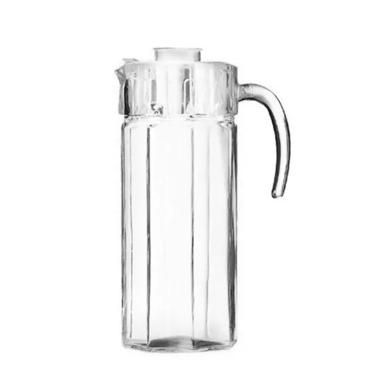 JARRA SIENA FACETADA CON TAPA 1750 ML.