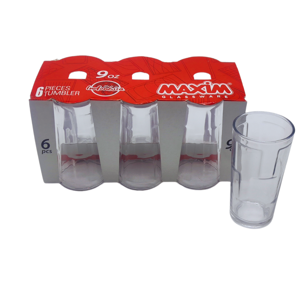 SET X 6 VASO MOZAIK TRANSPARENTE 200 ML