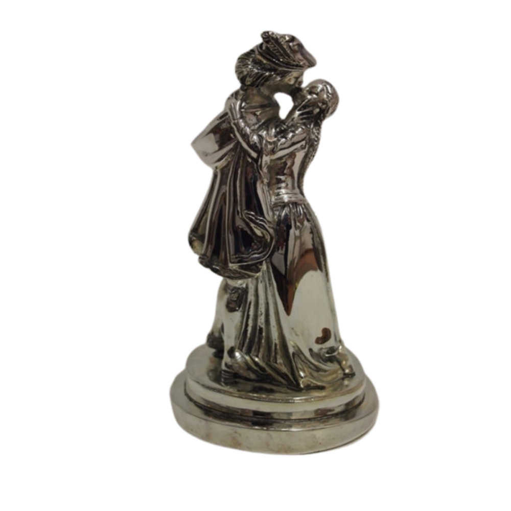PAREJA BESANDOSE GRANDE PLATINA 18 CMS.