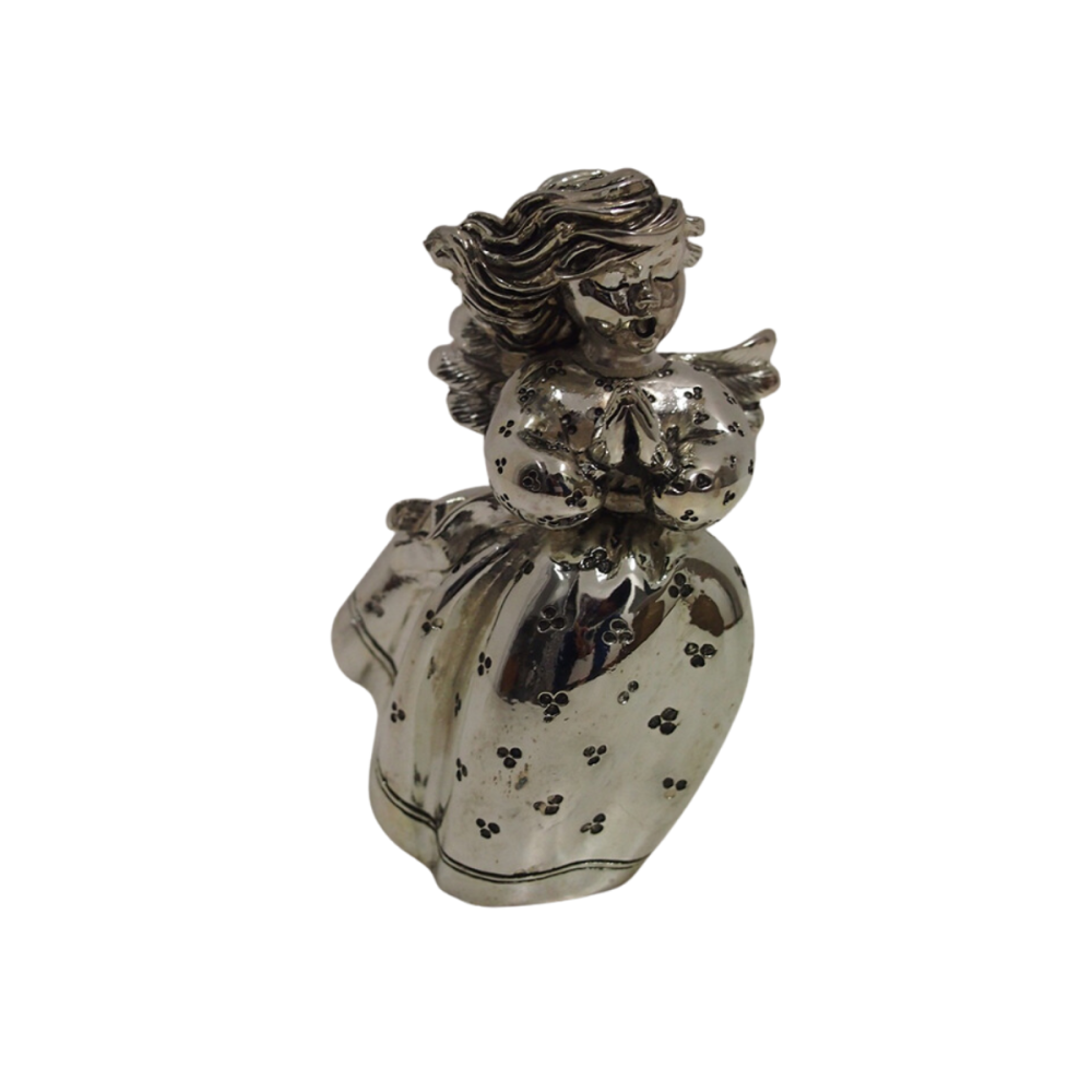 ANGELITA CON MANOS JUNTAS  - PLATINA � 13,50 CMS.
