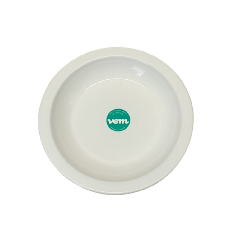 PLATO HONDO ELEGANCE 22 CMS. BLANCO