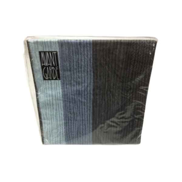 SERVILLETAS A RAYAS GRISES 17 x 17 CMS. � 20 UNIDADES