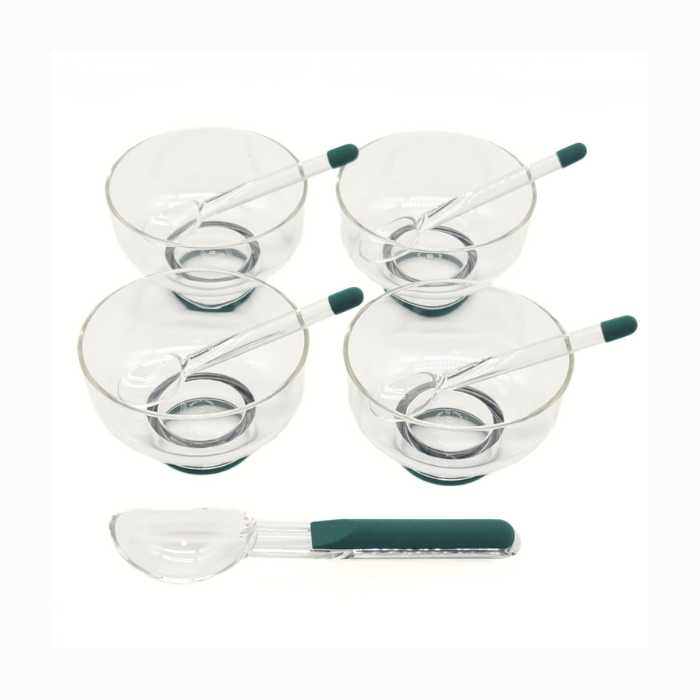 SET COPETA + CUCHARA  - 4 COMP + 4 CUCHARA + CUCHARA HELADO